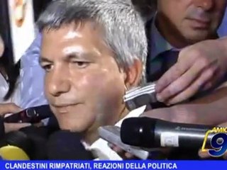 Clandestini rimpatriati, reazioni della politica