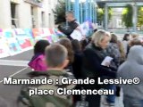 Marmande: Grande Lessive place Clemenceau