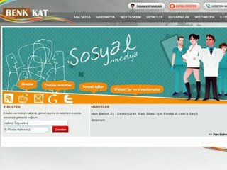 Renkkat web tasarım yeni arayüzüyle sizlerle
