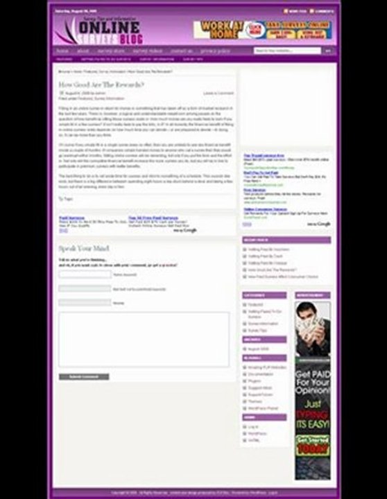 Paid Surveys - Taking Advantage Of Easy Money! - Paid Research Surveys Review!!!