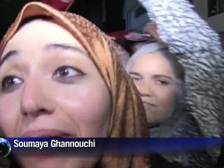 Militantes del Ennhada celebran en Túnez