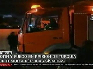 Motín en prisión de Turquía por temor a réplicas sísmic