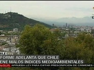 Informe: Chile tiene malos índices medioambientales