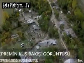 DEPREM BÖLGESİNİN HAVADAN GÖÜNTÜSÜ(VAN)::::zeta platform:::::