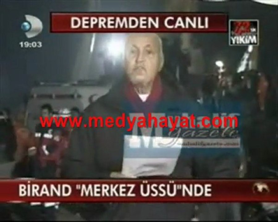 Birand'dan canlı yayında anten gafı