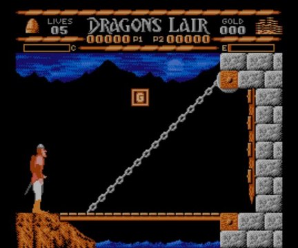 Patch plays Dragon's Lair on the NES