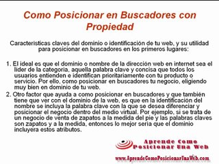 Como posicionar en Buscadores con propiedad  - http://aprendecomoposicionarunaweb.com