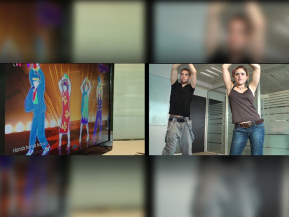 Les gagnants de l'émission de  «Les meilleurs dansent»  testent les jeux de danse