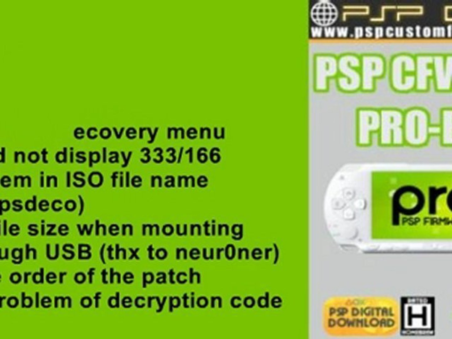 PSP CFW 6.60 PRO-B10 | www.pspcustomfirmware.com - video Dailymotion