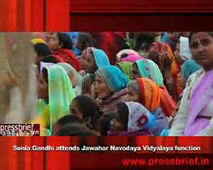 Sonia Gandhi attends Jawahar Navodaya Vidyalaya function