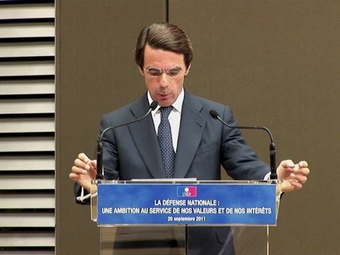 UMP - José Maria Aznar - Conclusion de la convention défense