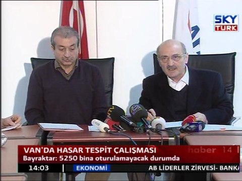 Van'da Hasar Tespit Çalışması