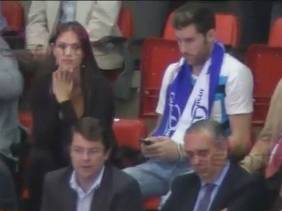 Rudy Fernández y Helen Lindes tarde de partido