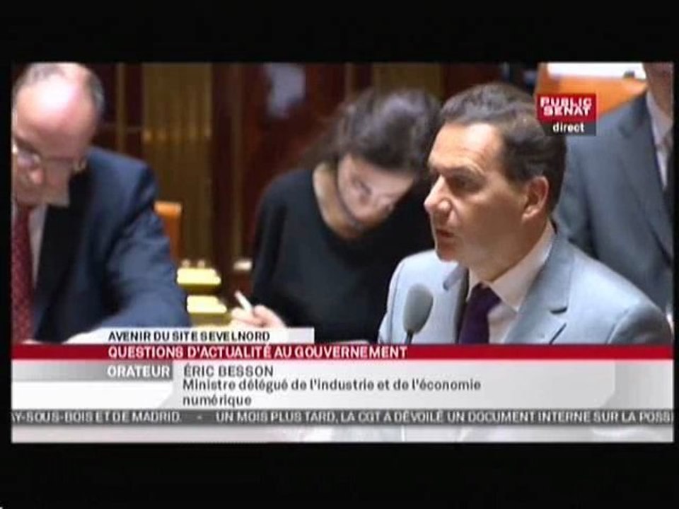 QAG - Sénat - Avenir du site Sevelnord