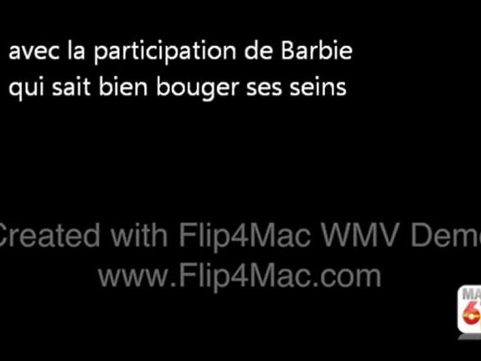Cyrille fait danser les seins de Barbie