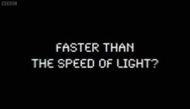 Faster Than the Speed of Light?