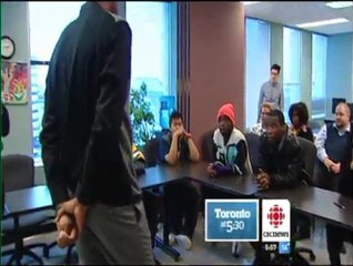 John Wallace Promotes 'Slam Dunk Illiteracy' Campaign in Toronto 🏀