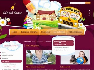 Joomla 1.7 template: DJ-Education