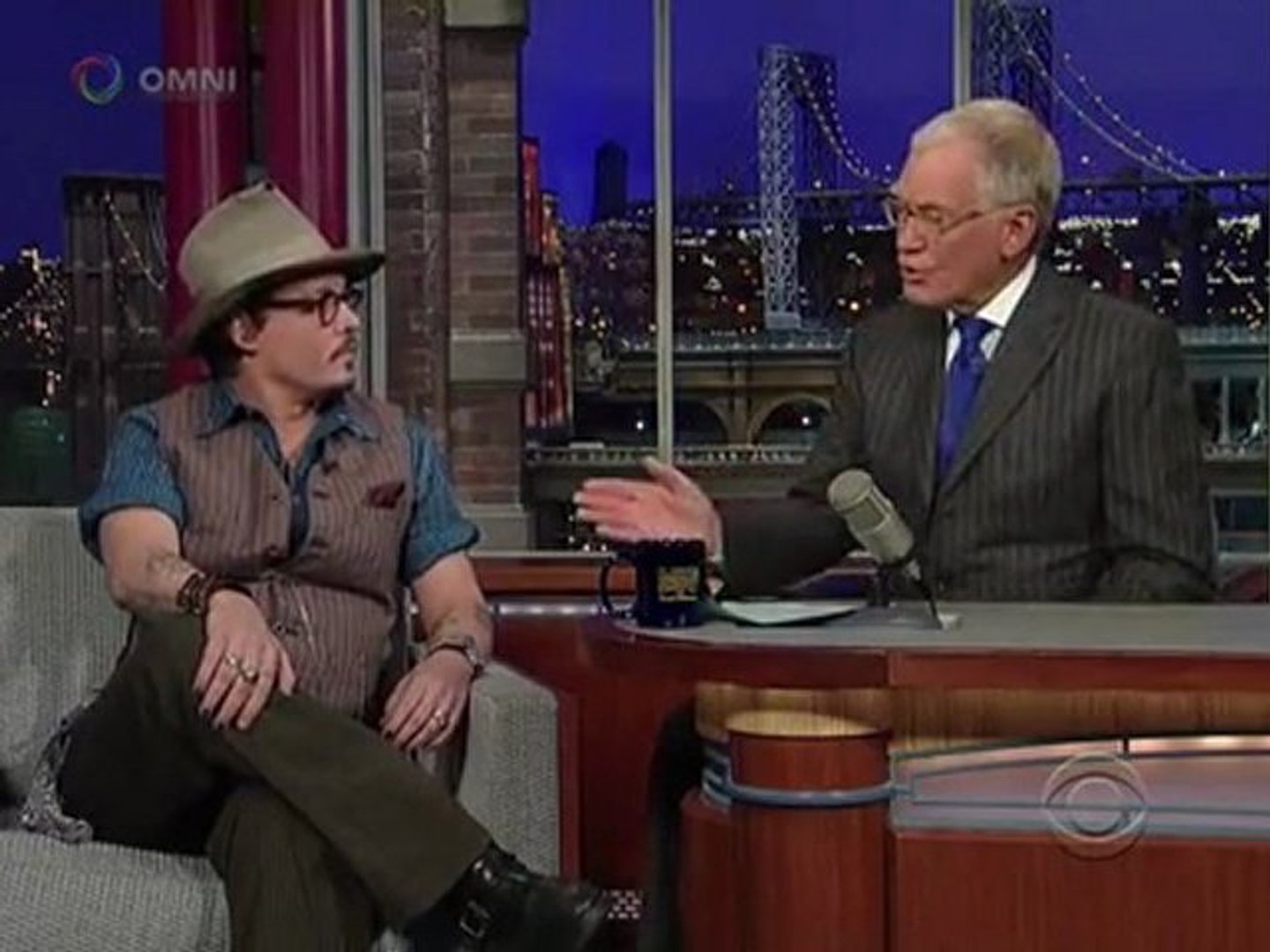 ⁣Johnny Depp on Letterman 2011
