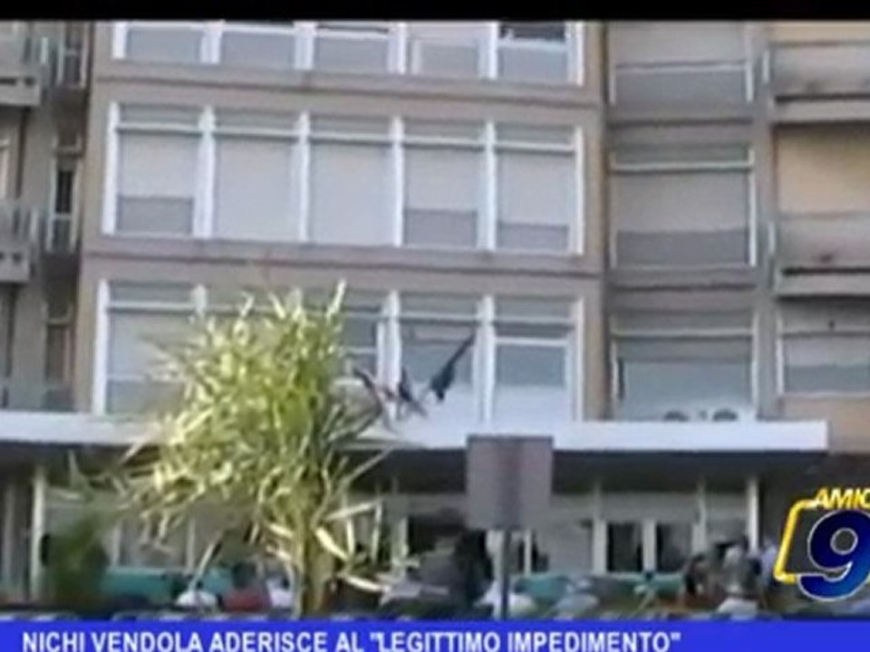 Nichi Vendola aderisce al "Legittimo Impedimento"