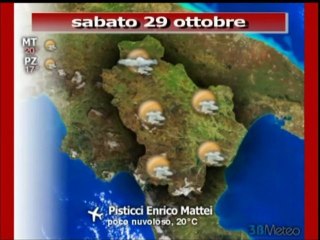 Previsioni del tempo, sabato 29 ottobre