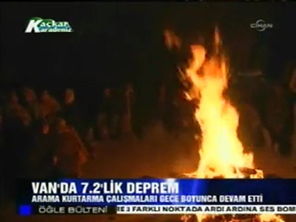 Van'da 7.2'lik Deprem (Kaçkar TV)