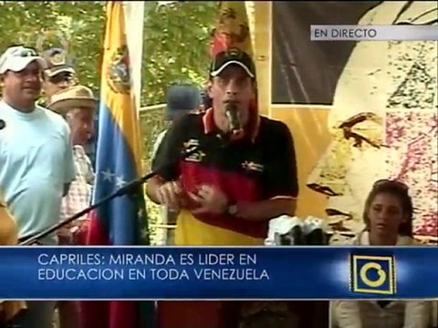 Capriles: Miranda es el primer estado en Educación