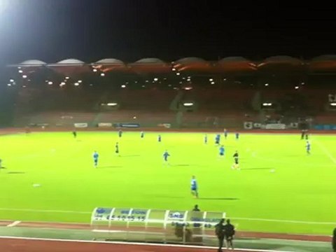 L2 / 2011-12 : Bastia - Arles : L'echauffement