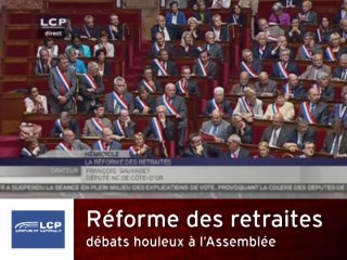Retraites : concours d'insultes à l'Assemblée