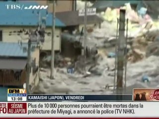 Séisme au Japon : les habitants filment le tsunami
