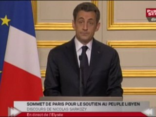 Sarkozy : "Notre détermination est totale"