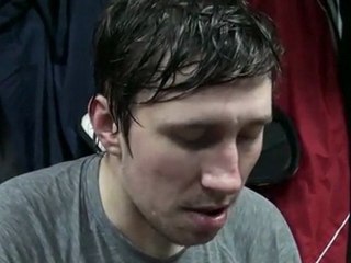 Денис  Бодров  после игры с к.Салават Юлаев  28.10.11.