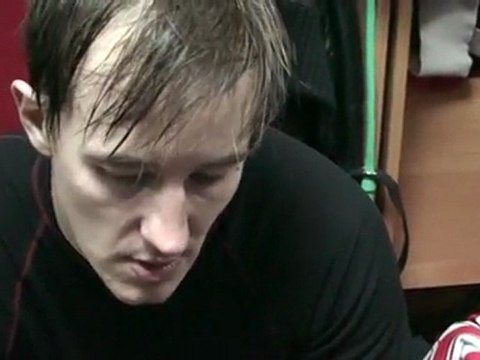 Олег Губин после игры с к.Салават Юлаев 28.10.11.