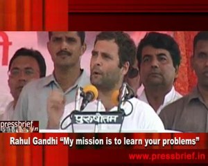 Rahul Gandhi “My mission is to learn your problems”