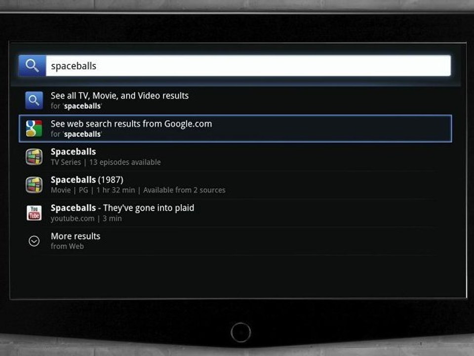 The New Google TV Experience - Search