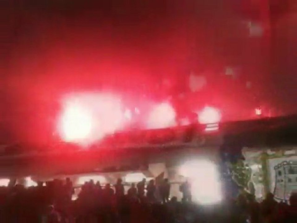 Bastia 1905 -   Rassemblement en Tribune Sud pour Bastia - Arles