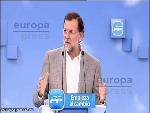 Rajoy critica la política económica socialista