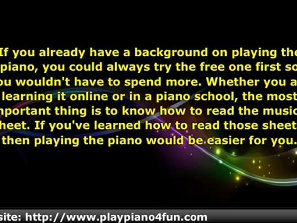 Learn Piano Online