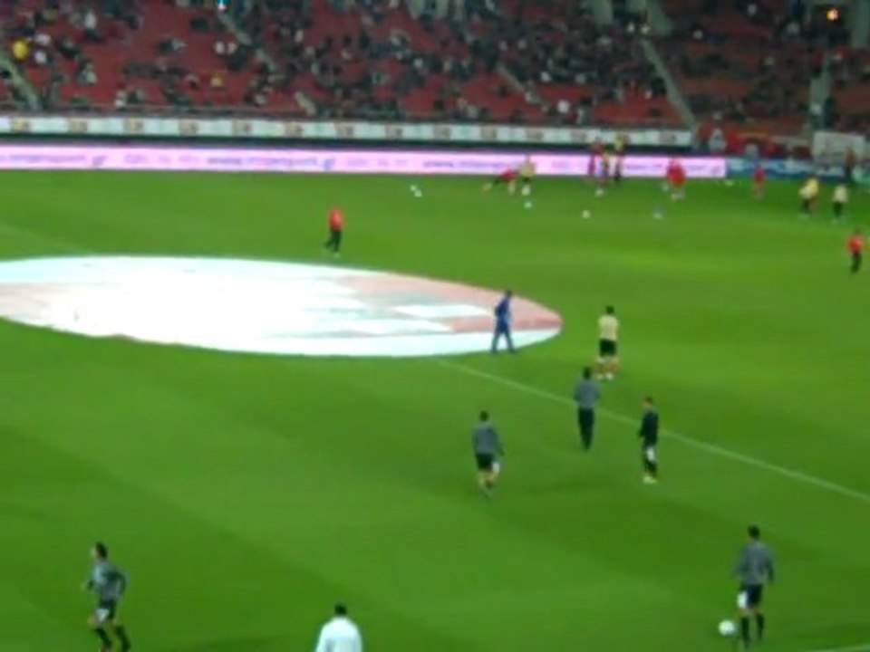 Προθέρμανση των δύο ομάδων