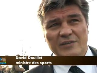 2011-David Douillet ministre des sports sur la Transat Jacques Vabre