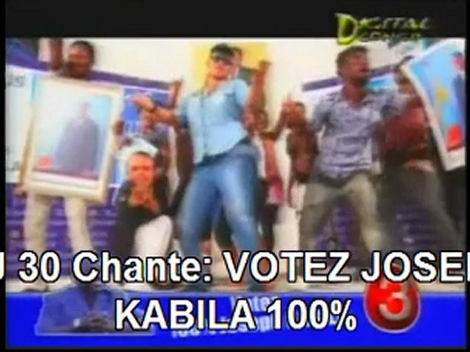 MJ 30 chante: VOTEZ JOSEPH KABILA 100%