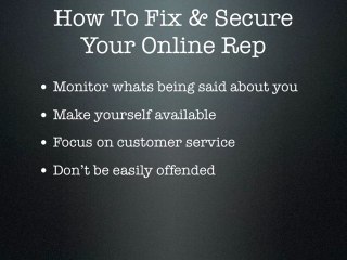 Bad Reviews Online | How To Fix A Negative Online Reputation