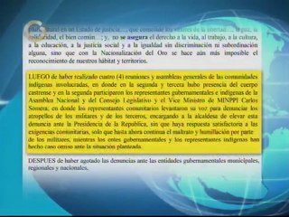 Índigenas asaltan y desarman a militares