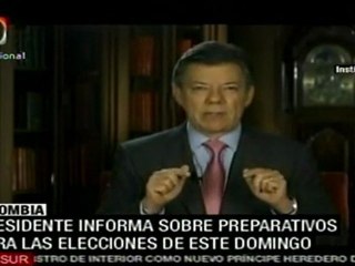 Santos garantiza seguridad en comicios regionales