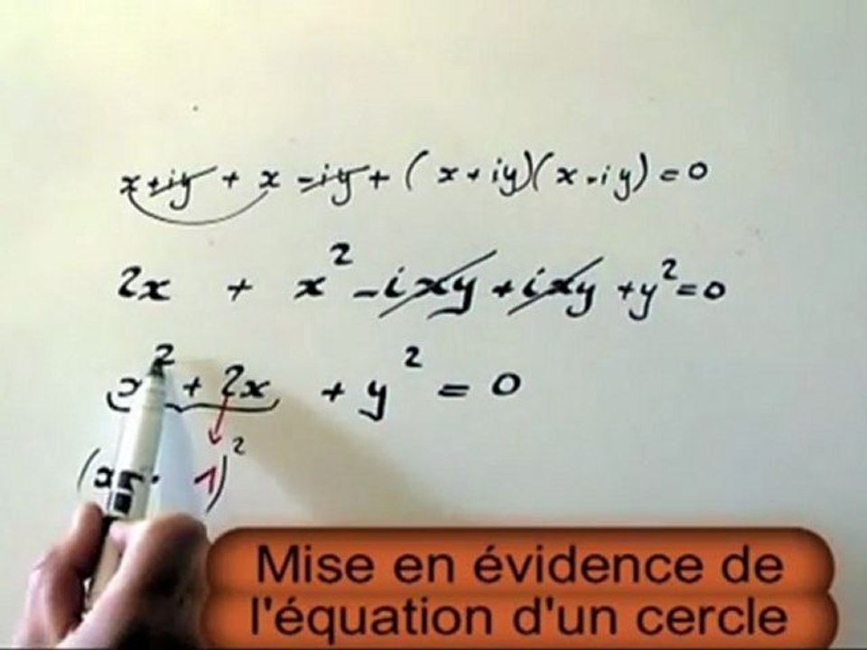 Cherchez un ensemble de points M du plan complexe. Etude des nombres complexes.
