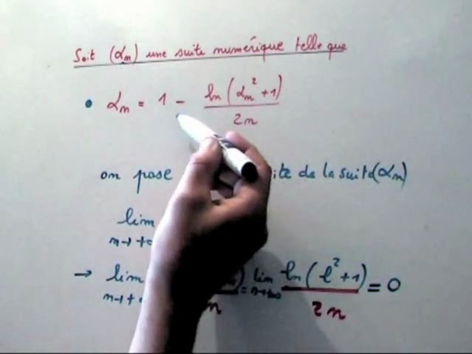 Exercice de maths BAC S sur les suites numériques et convergence.
