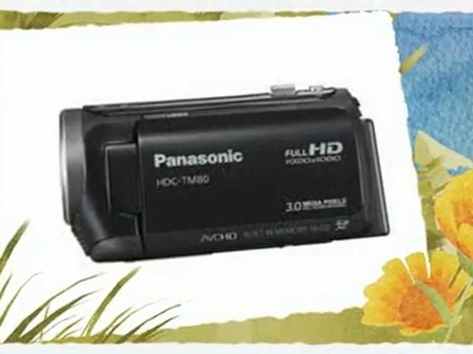 Panasonic HDC-TM80K HD Twin Memory Camcorder - Top  ...