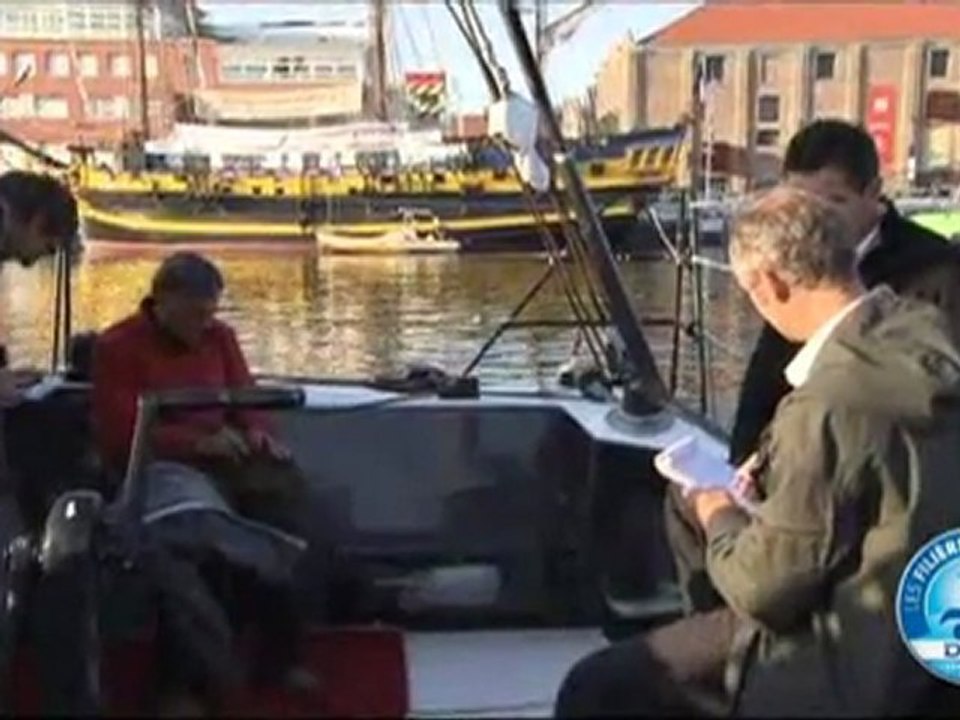 Le marathon médiatique de Marc Thiercelin et Luc Alphand à la Transat Jacques Vabre