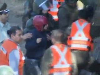 Chile student unrest becomes water fight.