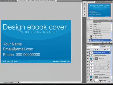 Learn how to create business / membership card design for free + PSD